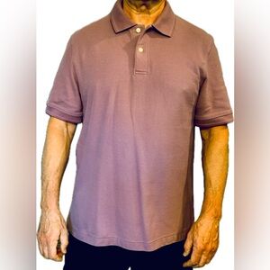 Men's LL BEAN Dark Lavender Polo Shirt, LIKE NEW, Size M Reg